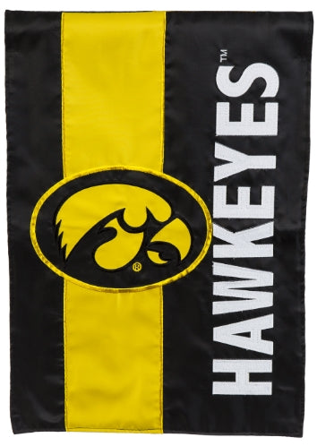 University of Iowa Embellished Garden Flag 12.5"L x 18"H