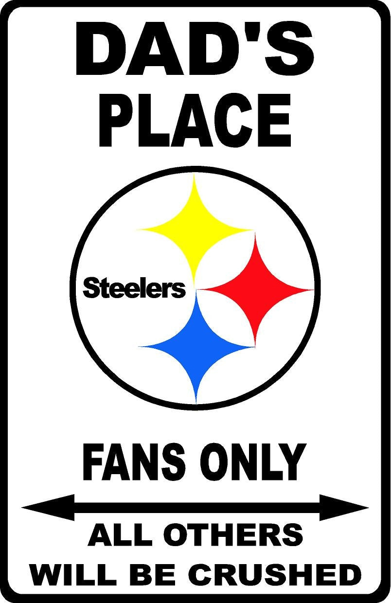 Steelers Personalized Metal Sign 12"x18"