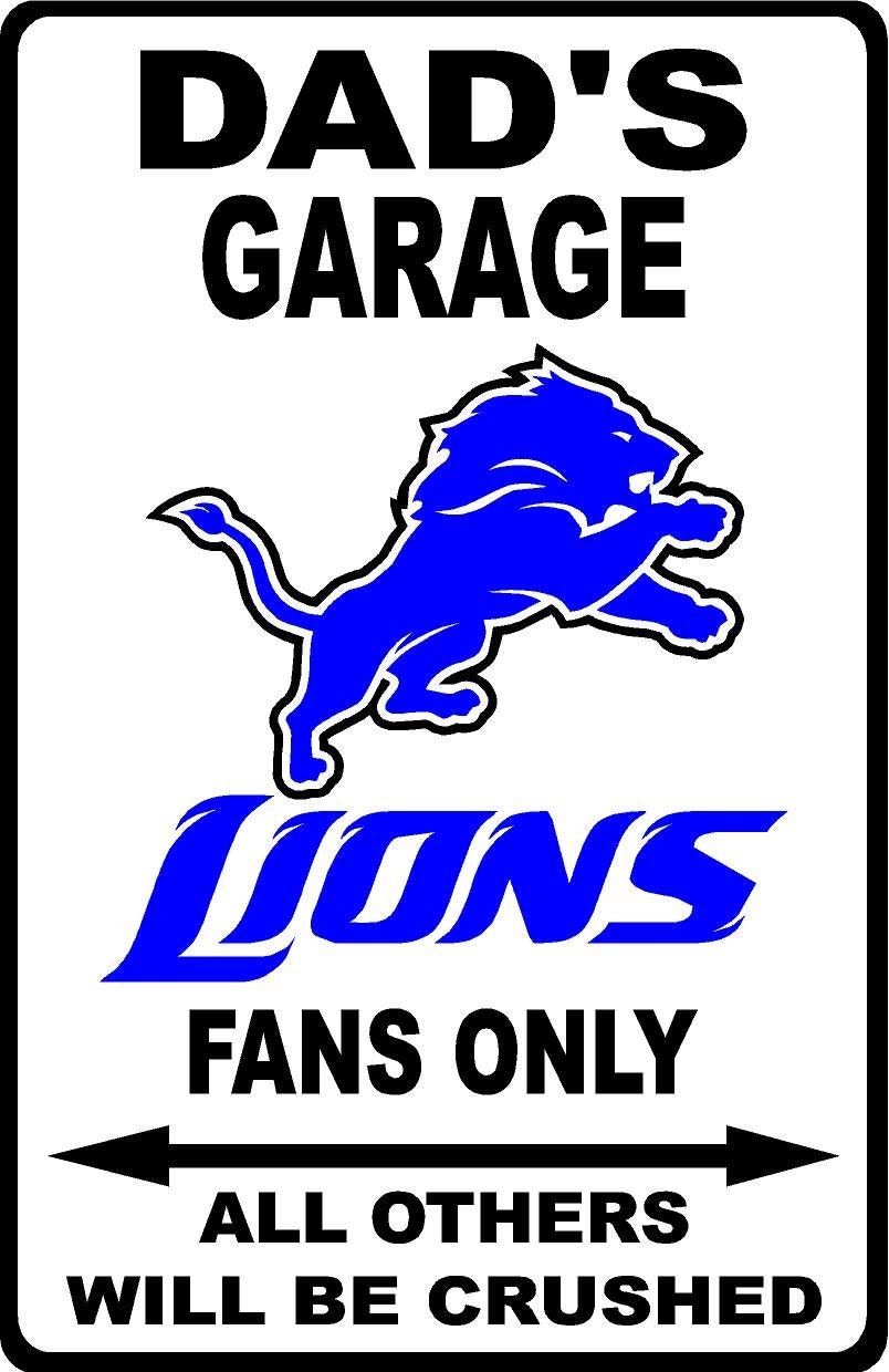 Lions Personalized Metal Sign 12"x18"