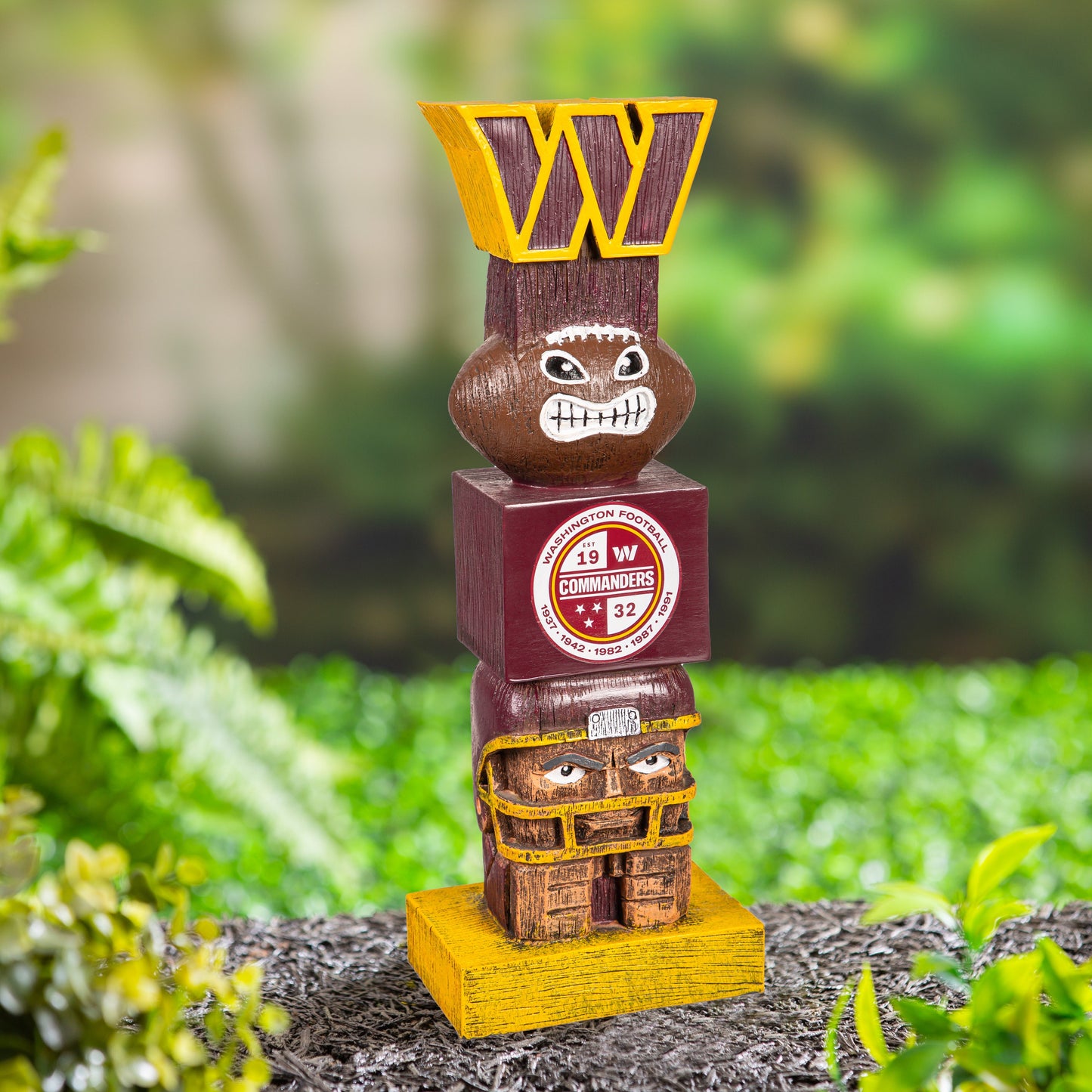 Washington Commanders Tiki Totem 16" Outdoor Home Garden Statue