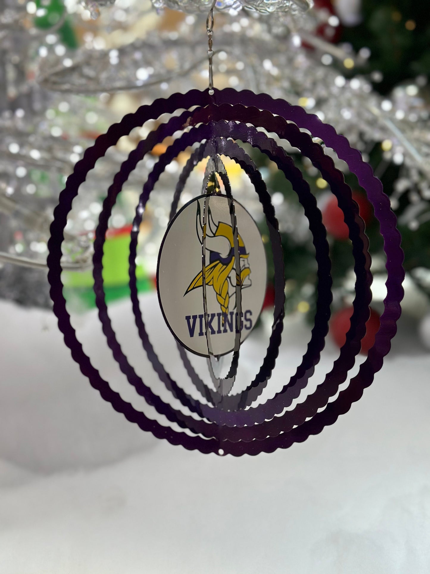Minnesota Vikings Metal Wind Spinner 12”