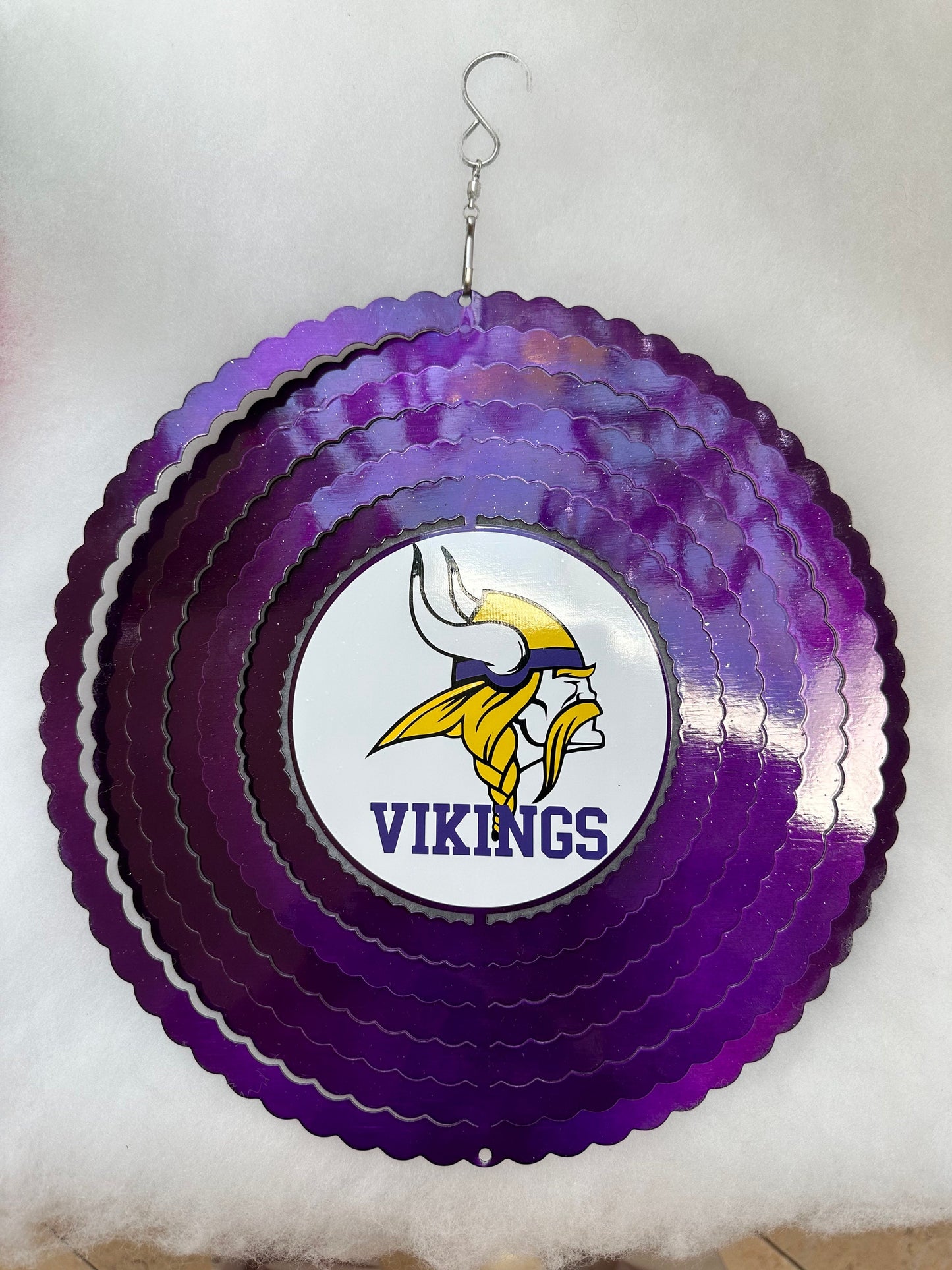 Minnesota Vikings Metal Wind Spinner 12”