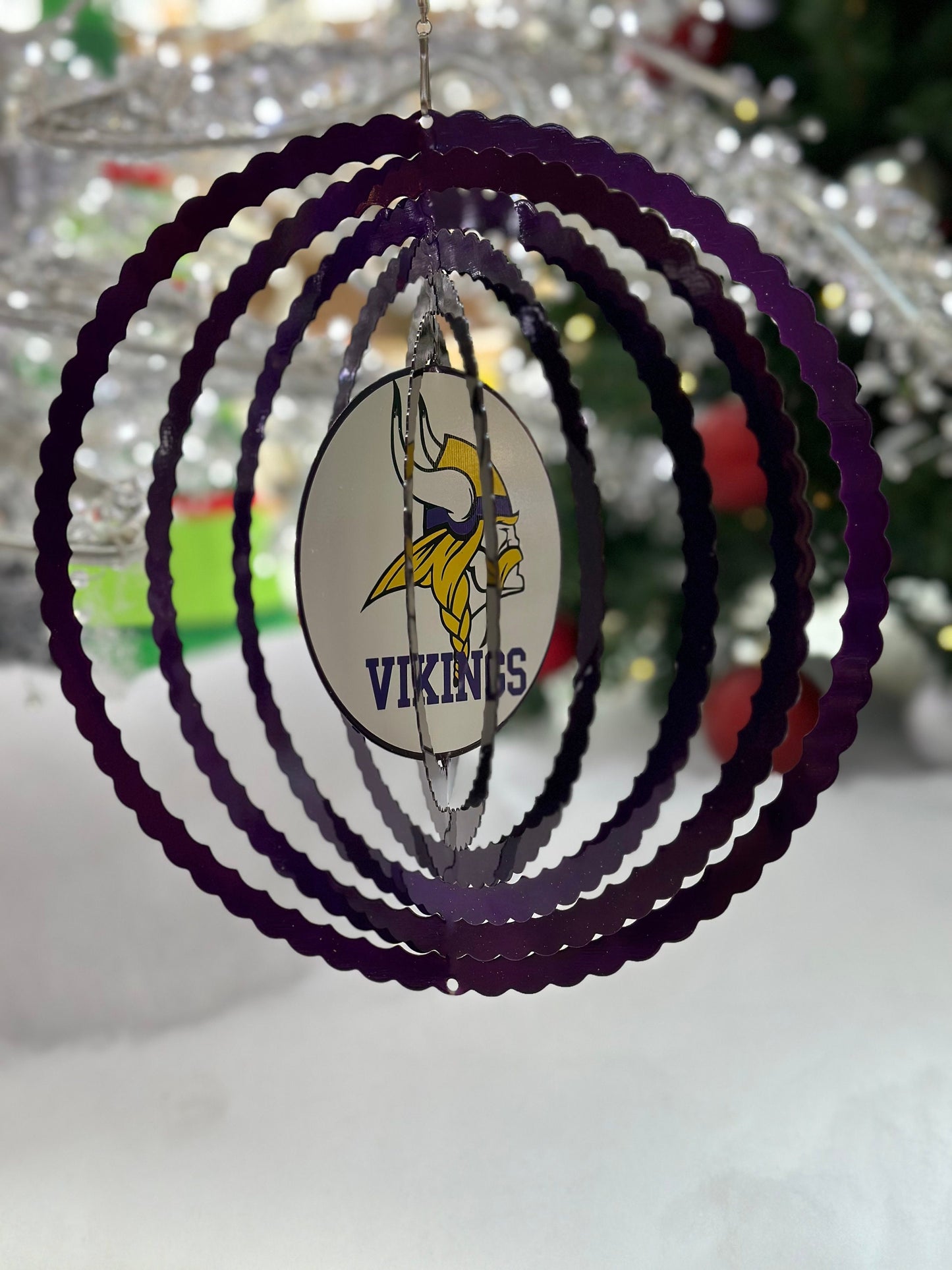 Minnesota Vikings Metal Wind Spinner 12”