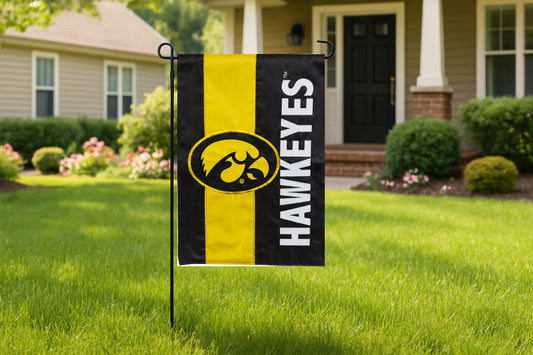 University of Iowa Embellished Garden Flag 12.5"L x 18"H
