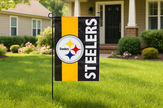 Pittsburgh Steelers Embellished Garden Flag 12.5"L x 18"H