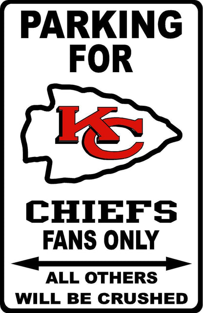 Kansas City Chiefs Personalized Metal Sign 12"x18"