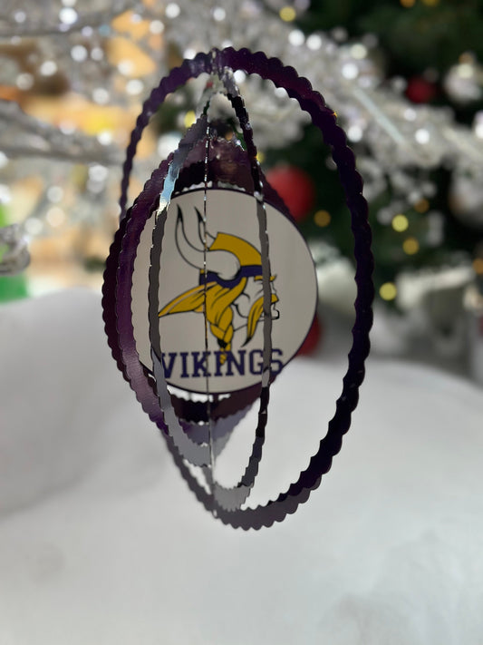 Minnesota Vikings Metal Wind Spinner 12”