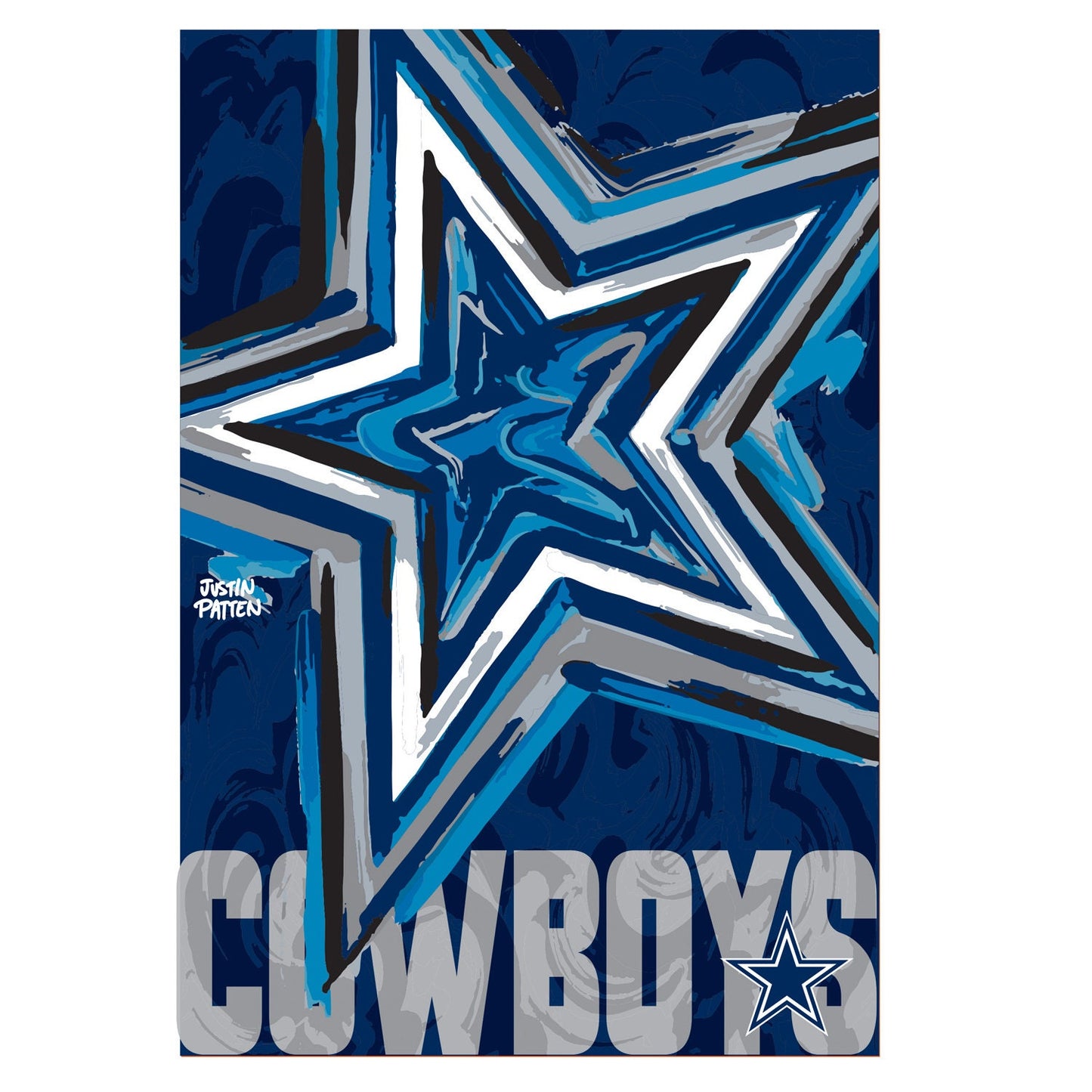 Dallas Cowboys Suede Garden Flag 12.5"L x 18"H