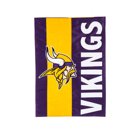 Minnesota Vikings Embellished Garden Flag 12.5"L x 18"H