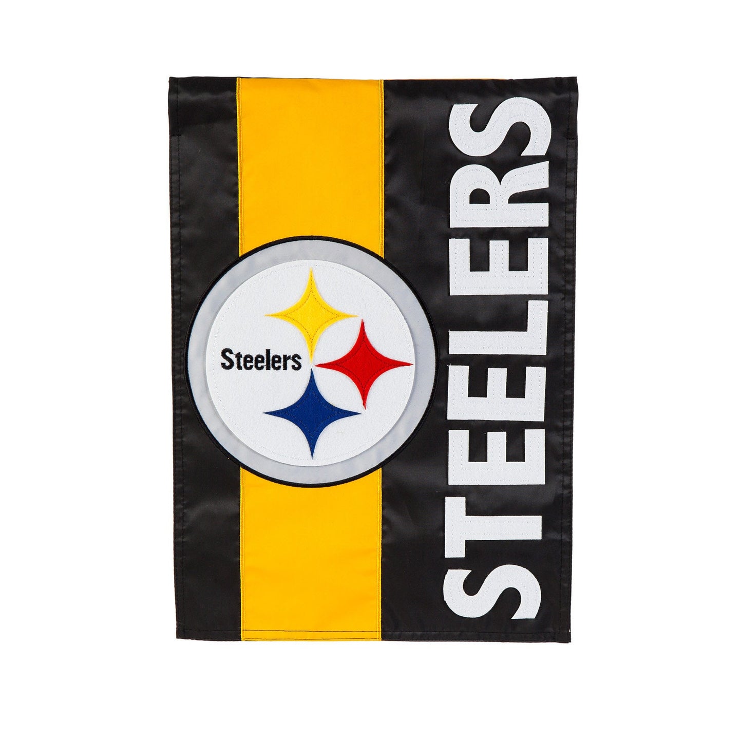 Pittsburgh Steelers Embellished Garden Flag 12.5"L x 18"H