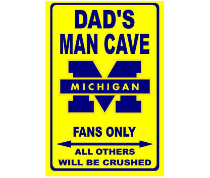 Michigan Wolverines Personalized Metal sign 12"x18 or 8"x12"